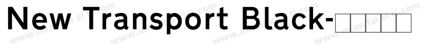 New Transport Black字体转换